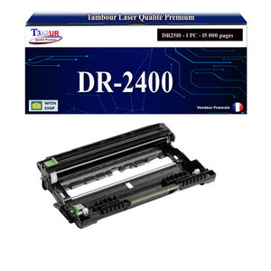 T3AZUR - Kit Tambour compatible avec Brother DR2400 pour Brother DCP-L2510D  DCP-L2512D  DCP-L2530DW  DCP-L2537DW  DCP-L2550DN