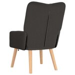 vidaXL Fauteuil relaxant Gris foncé 63 x 67 x 94 cm tissu