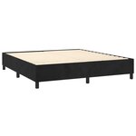 vidaXL Sommier à lattes de lit avec matelas et LED Noir 180x200 cm