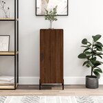 vidaXL Buffet Chêne marron 34 5x34x90 cm Bois d'ingénierie