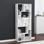 vidaXL Bibliothèque Blanc 67x24x161 cm Bois d'ingénierie