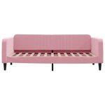 vidaXL Lit de jour avec lit gigogne rose 90x200 cm velours