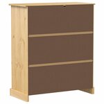 vidaXL Armoire à vin Corona 97x45x114 cm bois de pin massif
