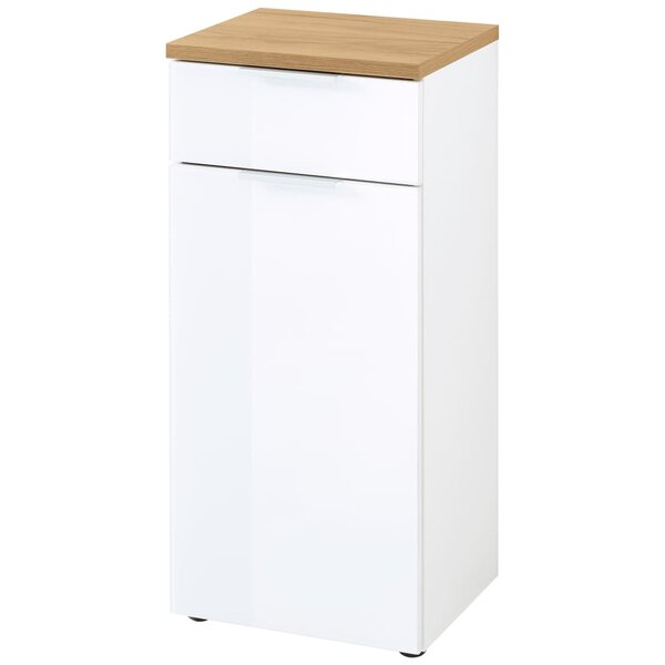 Germania Armoire de sol de bain GW-Pescara Blanc et chêne Navarra