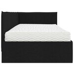 vidaXL Cadre de lit d'angle avec matelas 2 Pièces Vert Velours