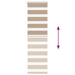 vidaXL Store zèbre marron sable largeur du tissu 40 9 cm polyester