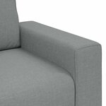 vidaXL Fauteuil gris clair 60 cm tissu