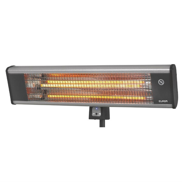 Chauffage de terrasse electrique avec télécommande - 1800 w -  - aluminium