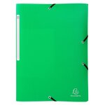 Chemise à élastique 3 rabats Polypropylène 5/10e Opaque A4 Assorties x 50 EXACOMPTA