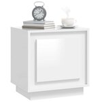 vidaXL Tables de chevet 2Pièces blanc brillant 44x35x45cm bois ingénierie