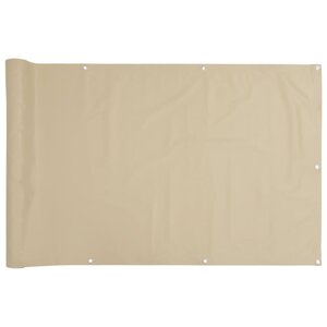 vidaXL Écran de balcon Beige 90x300 cm Tissu Oxford