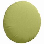 vidaXL Coussins de siège 2 Pièces Vert clair Ø40 x 13 cm tissu