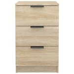 vidaXL Tables de chevet 2 Pièces Chêne sonoma 40x36x65 cm