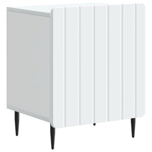 vidaXL Cabinet de chevet Blanc 43 x 34 5 x 52 cm Bois d'ingénierie