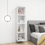 vidaXL Armoire murale Blanc 37x37x37 cm Aggloméré