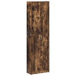 vidaXL Armoire en chêne fumé 55x25x189 cm en bois d'ingénierie