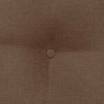 vidaXL Coussin de Dos Marron 80 x 24 x 50 cm tissu
