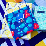 KIT Pochette cadeau réutilisable S Bleu Arras