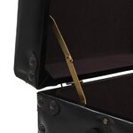 vidaXL Table basse MDF et acier 102x51x48 cm