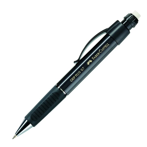 Porte-mine GRIP PLUS 1307 noir métallique mine de 0 7mm FABER-CASTELL