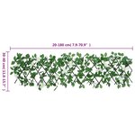 vidaXL Treillis de lierre artificiel extensible vert 5 Pièces 180x30 cm
