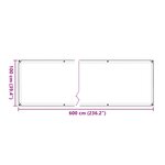 vidaXL Housse de protection plantes avec œillets 1x6 m polyéthylène