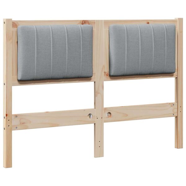 vidaXL Tête de lit capitonnée Marron 120 cm Pin massif