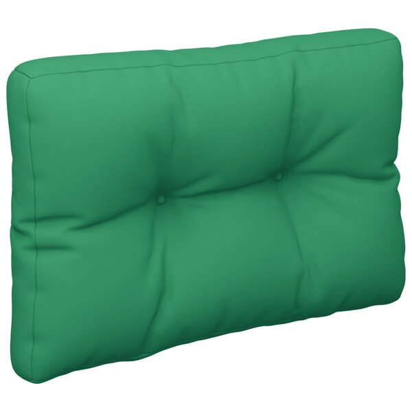 vidaXL Coussin de palette vert 50x40x12 cm tissu