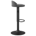 vidaXL Tabourets de bar lot de 2 gris foncé velours