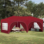 vidaXL Tente de fête pop-up 575 x 288 x 245 cm Bordeaux Tissu Oxford