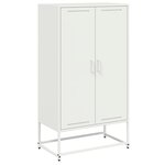 vidaXL Buffet haut rose 68 5x38 5x123 5 cm acier
