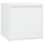 vidaXL Ensemble de meubles de couloir Blanc Bois d'ingénierie