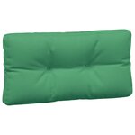 vidaXL Coussins de palette 3 Pièces vert tissu