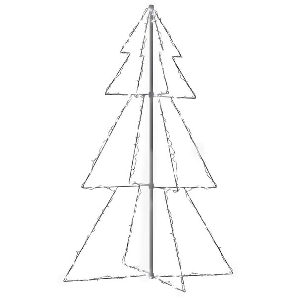vidaXL Arbre de Noël cône 200 LED d'intérieur/d'extérieur 98x150 cm
