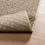 vidaXL Tapis ZIZUR beige 120x120 cm aspect de jute intérieur extérieur