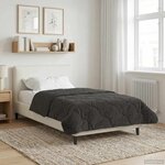vidaXL Duvet d'hiver 135 x 200 cm Hiver Anthracite Respirant