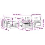 vidaXL Ensemble de canapés d'extérieur 7 pc Blanc et Beige