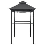 vidaXL Belvédère de barbecue 240x150x255 cm Anthracite Acier