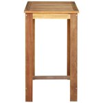 vidaXL Table de bar Bois d'acacia massif 60x60x105 cm