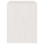 vidaXL Table de chevet Blanc 40x30 5x40 cm Bois de pin massif