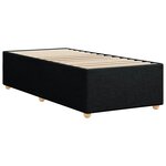 vidaXL Cadre de lit Noir 90x190 cm Tissu