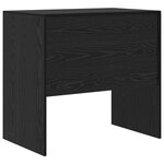 vidaXL Bureau chêne noir 80x50x76 cm en bois d'ingénierie