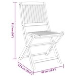 vidaXL Ensemble de balcon 3 Pièces Bois d'acacia solide