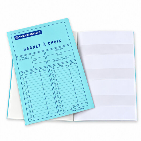 Carnet à choix timbres-poste pour négociants  clubs philatéliques.