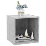 vidaXL Meubles TV 4 Pièces gris béton 37x35x37 cm bois d’ingénierie