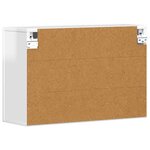 vidaXL Armoire suspendue avec étagère Blanc brillant 60 x 20 x 40 cm