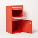 Boîte à colis Extra Large Rouge 2 portes Acier galvanisé SMART PARCEL BOX®