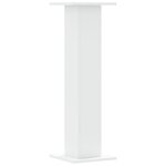 vidaXL Supports pour plantes 2 Pièces blanc 30x30x95 cm bois d'ingénierie