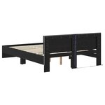 vidaXL Cadre de lit Chêne noir 150 x 200 cm Bois d'ingénierie