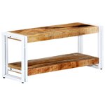 vidaXL Meuble TV 90x30x40 cm Bois massif de manguier